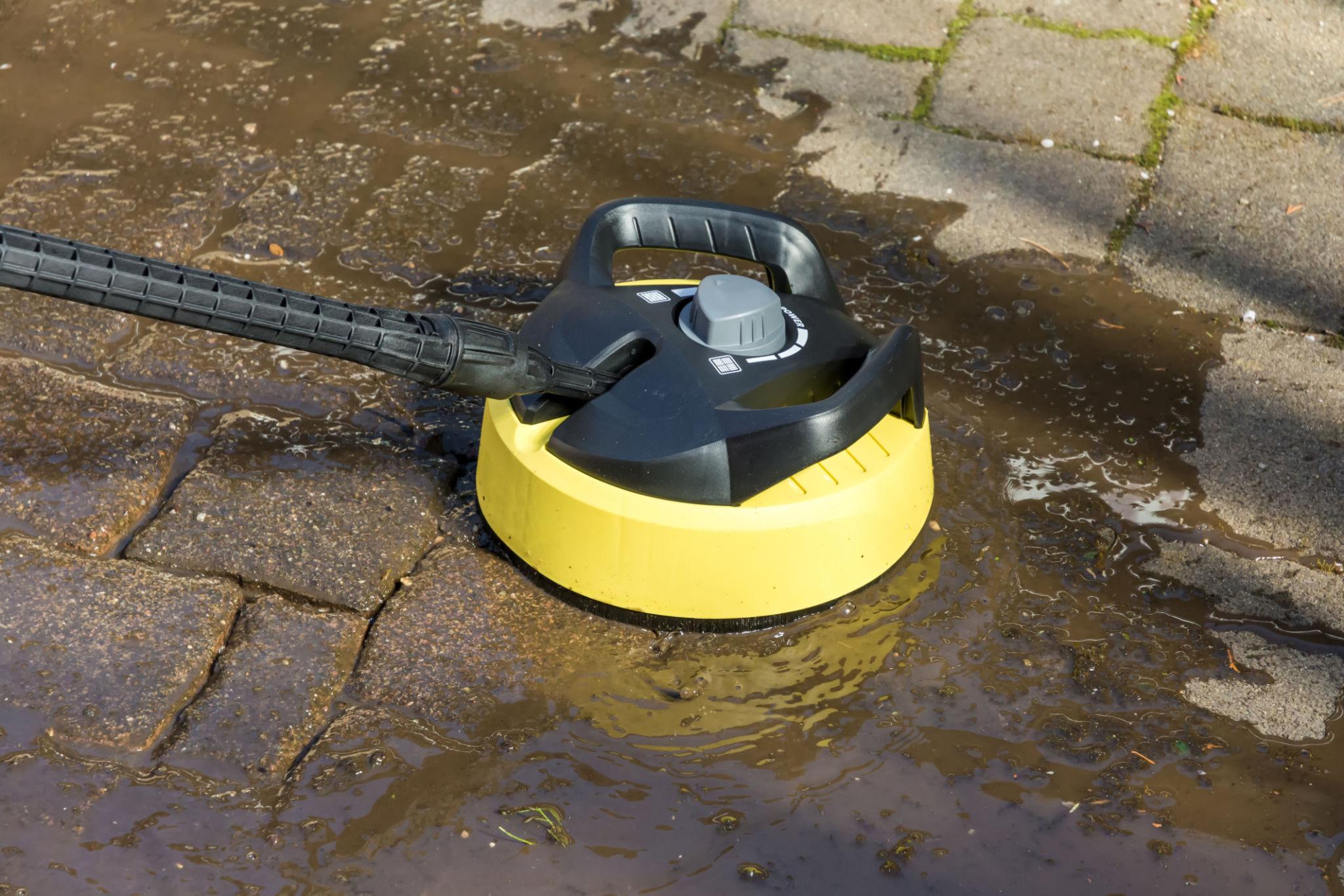 Clean and restored patio after professional cleaning